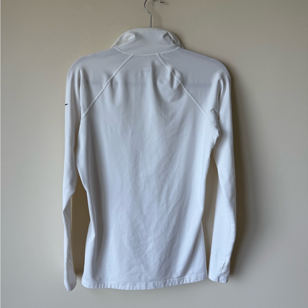 Nike White Quarter-Zip Long Sleeve Shirt - Picture 3 of 5